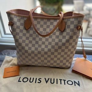 Louis Vuitton Neverfull MM Damier Azur in EUC